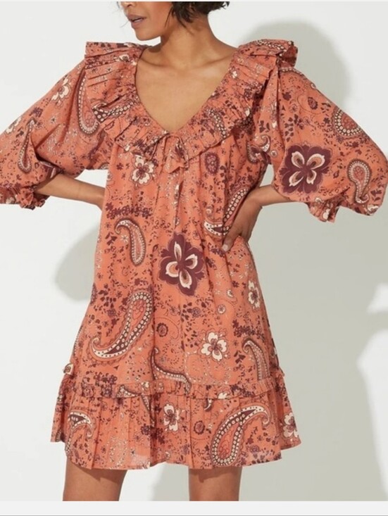 Cleobella Dresses & Skirts - Cleobella Danica Organic Cotton Mini Dress Floral Medium